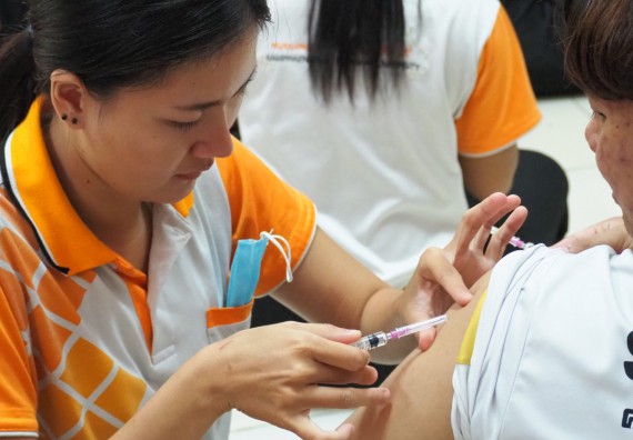 ภาพกิจกรรม โปรแกรมวิชาสาธารณสุขศาสตร์ จัดอบรมการฉีดยา