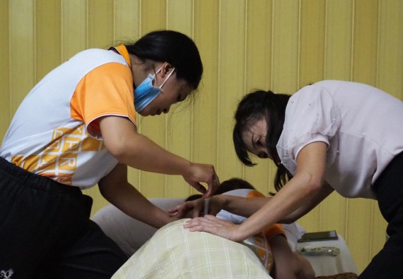 ภาพกิจกรรม โปรแกรมวิชาสาธารณสุขศาสตร์ จัดอบรมการฉีดยา