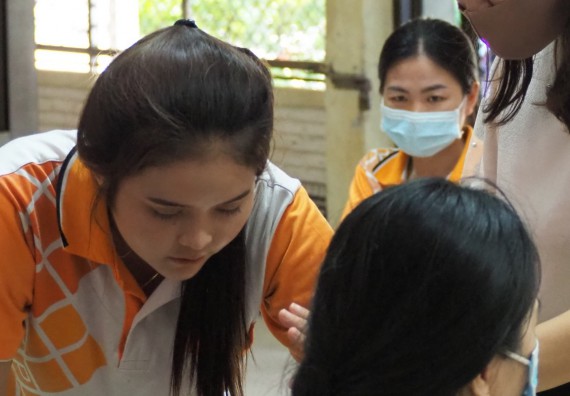 ภาพกิจกรรม โปรแกรมวิชาสาธารณสุขศาสตร์ จัดอบรมการฉีดยา