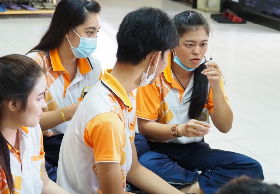 ภาพกิจกรรม โปรแกรมวิชาสาธารณสุขศาสตร์ จัดอบรมการฉีดยา
