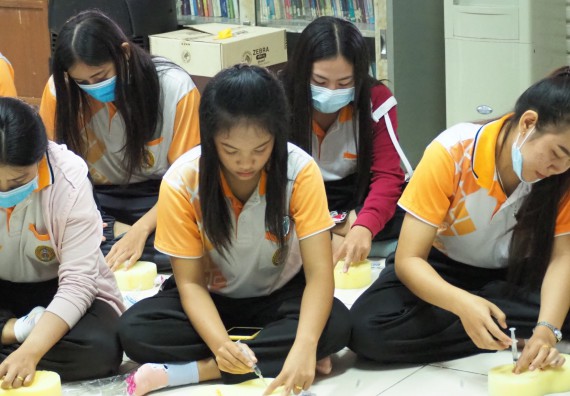 ภาพกิจกรรม โปรแกรมวิชาสาธารณสุขศาสตร์ จัดอบรมการฉีดยา