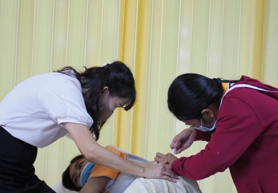 ภาพกิจกรรม โปรแกรมวิชาสาธารณสุขศาสตร์ จัดอบรมการฉีดยา