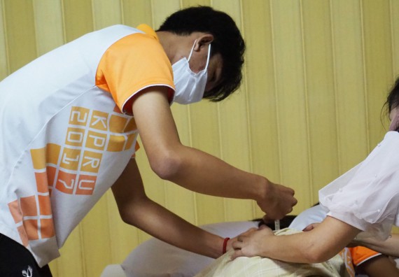 ภาพกิจกรรม โปรแกรมวิชาสาธารณสุขศาสตร์ จัดอบรมการฉีดยา