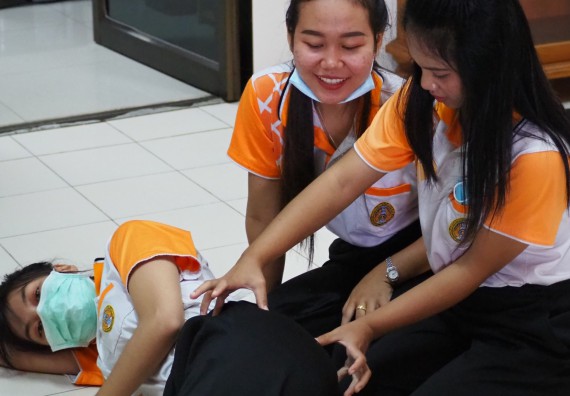 ภาพกิจกรรม โปรแกรมวิชาสาธารณสุขศาสตร์ จัดอบรมการฉีดยา