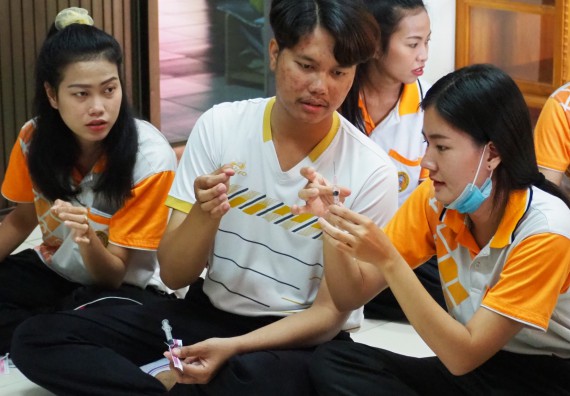 ภาพกิจกรรม โปรแกรมวิชาสาธารณสุขศาสตร์ จัดอบรมการฉีดยา