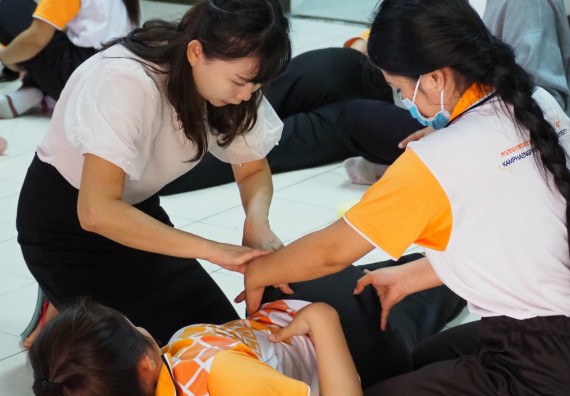 ภาพกิจกรรม โปรแกรมวิชาสาธารณสุขศาสตร์ จัดอบรมการฉีดยา