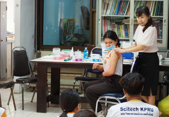 ภาพกิจกรรม โปรแกรมวิชาสาธารณสุขศาสตร์ จัดอบรมการฉีดยา
