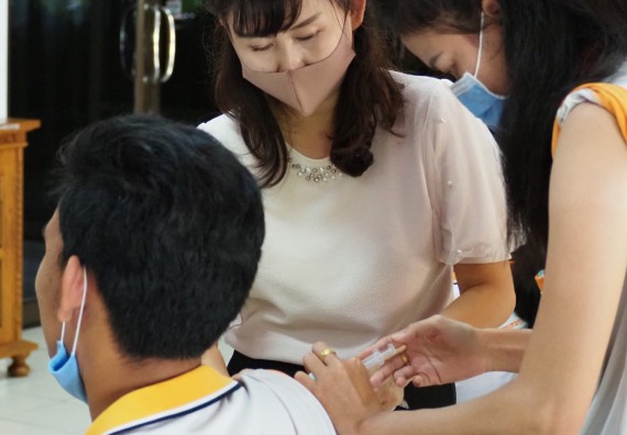 ภาพกิจกรรม โปรแกรมวิชาสาธารณสุขศาสตร์ จัดอบรมการฉีดยา