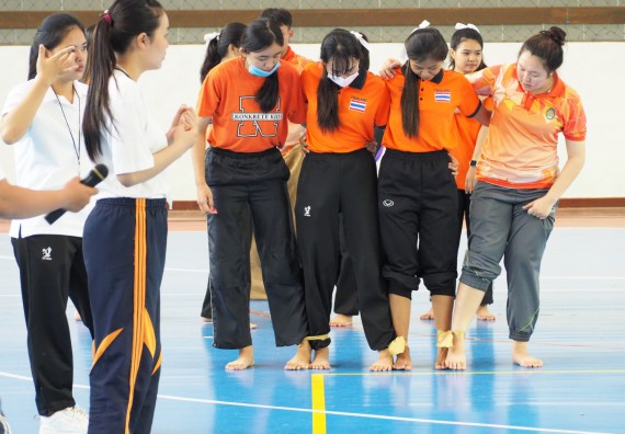 ภาพกิจกรรม โปรแกรมวิชาสาธารณสุขศาสตร์ จัดอบรมหลักการทำงานเป็นทีม