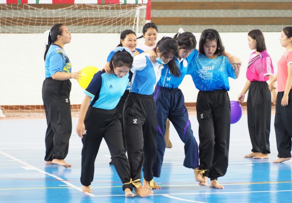 ภาพกิจกรรม โปรแกรมวิชาสาธารณสุขศาสตร์ จัดอบรมหลักการทำงานเป็นทีม