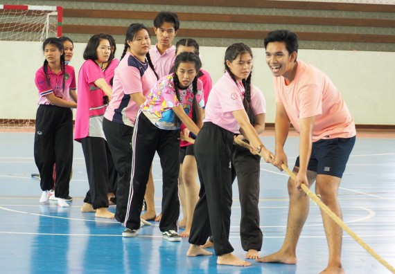 ภาพกิจกรรม โปรแกรมวิชาสาธารณสุขศาสตร์ จัดอบรมหลักการทำงานเป็นทีม