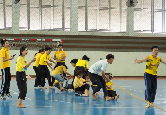 ภาพกิจกรรม โปรแกรมวิชาสาธารณสุขศาสตร์ จัดอบรมหลักการทำงานเป็นทีม