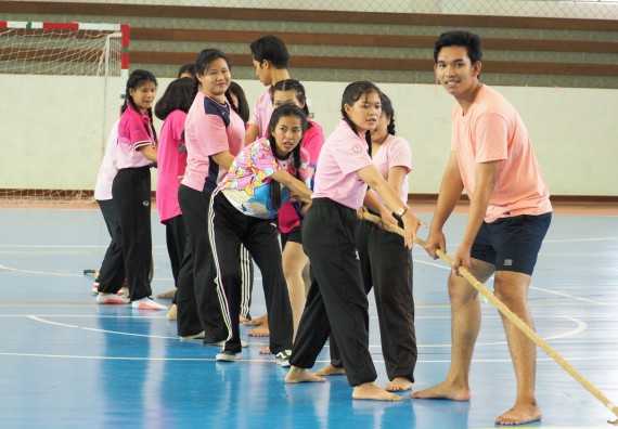 ภาพกิจกรรม โปรแกรมวิชาสาธารณสุขศาสตร์ จัดอบรมหลักการทำงานเป็นทีม