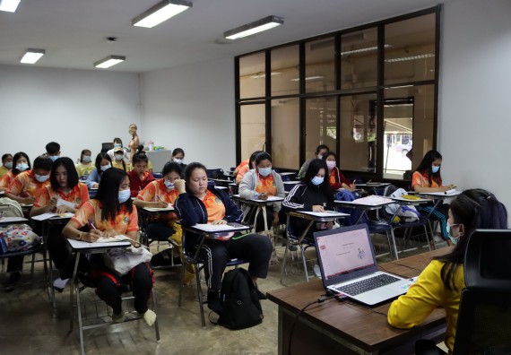 ภาพกิจกรรม โปรแกรมวิชาสาธารณสุขศาสตร์ จัดโครงการการส่งเสริมและสนับสนุนการจัดการเรียนการสอนเชิงบูรณาการกับการทํางาน (WIL) ของรายวิชาการพัฒนาอนามัยชุมชน เรื่อง การดูแลผู้ป่วยติดเตียง