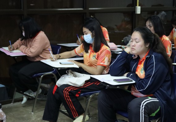 ภาพกิจกรรม โปรแกรมวิชาสาธารณสุขศาสตร์ จัดโครงการการส่งเสริมและสนับสนุนการจัดการเรียนการสอนเชิงบูรณาการกับการทํางาน (WIL) ของรายวิชาการพัฒนาอนามัยชุมชน เรื่อง การดูแลผู้ป่วยติดเตียง