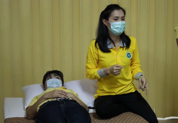 ภาพกิจกรรม โปรแกรมวิชาสาธารณสุขศาสตร์ จัดโครงการการส่งเสริมและสนับสนุนการจัดการเรียนการสอนเชิงบูรณาการกับการทํางาน (WIL) ของรายวิชาการพัฒนาอนามัยชุมชน เรื่อง การดูแลผู้ป่วยติดเตียง