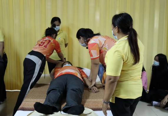 ภาพกิจกรรม โปรแกรมวิชาสาธารณสุขศาสตร์ จัดโครงการการส่งเสริมและสนับสนุนการจัดการเรียนการสอนเชิงบูรณาการกับการทํางาน (WIL) ของรายวิชาการพัฒนาอนามัยชุมชน เรื่อง การดูแลผู้ป่วยติดเตียง
