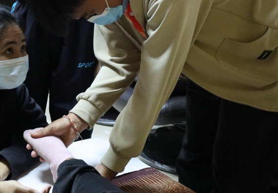 ภาพกิจกรรม โปรแกรมวิชาสาธารณสุขศาสตร์ จัดโครงการการส่งเสริมและสนับสนุนการจัดการเรียนการสอนเชิงบูรณาการกับการทํางาน (WIL) ของรายวิชาการพัฒนาอนามัยชุมชน เรื่อง การดูแลผู้ป่วยติดเตียง