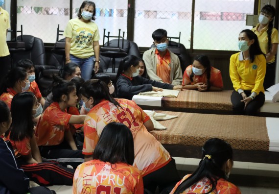 ภาพกิจกรรม โปรแกรมวิชาสาธารณสุขศาสตร์ จัดโครงการการส่งเสริมและสนับสนุนการจัดการเรียนการสอนเชิงบูรณาการกับการทํางาน (WIL) ของรายวิชาการพัฒนาอนามัยชุมชน เรื่อง การดูแลผู้ป่วยติดเตียง