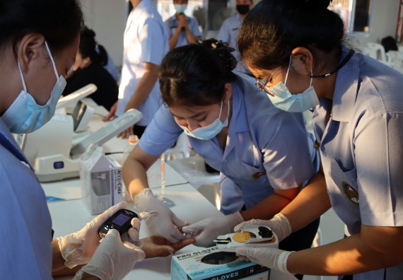ภาพกิจกรรม โปรแกรมวิชาสาธารณสุขศาสตร์ จัดกิจกรรมบริการวิชาการด้านสุขภาพ