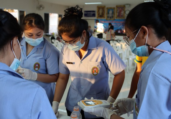 ภาพกิจกรรม โปรแกรมวิชาสาธารณสุขศาสตร์ จัดกิจกรรมบริการวิชาการด้านสุขภาพ