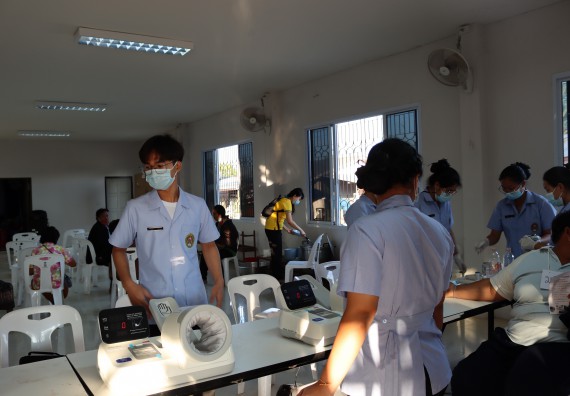 ภาพกิจกรรม โปรแกรมวิชาสาธารณสุขศาสตร์ จัดกิจกรรมบริการวิชาการด้านสุขภาพ