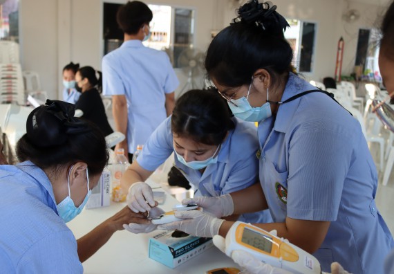 ภาพกิจกรรม โปรแกรมวิชาสาธารณสุขศาสตร์ จัดกิจกรรมบริการวิชาการด้านสุขภาพ