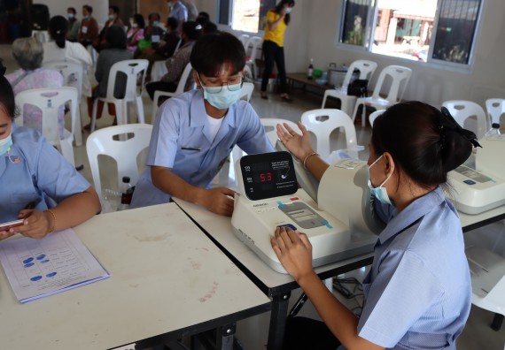ภาพกิจกรรม โปรแกรมวิชาสาธารณสุขศาสตร์ จัดกิจกรรมบริการวิชาการด้านสุขภาพ