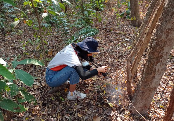 ภาพกิจกรรม โปรแกรมวิชาวิทยาศาสตร์สิ่งแวดล้อม จัดอบรมเชิงปฏิบัติการการสำรวจสมุนไพรโดยชุมชนเพื่อการอนุรักษ์