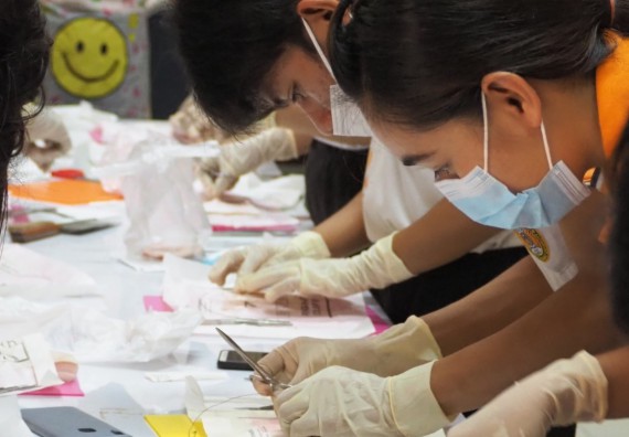 ภาพกิจกรรม โปรแกรมวิชาสาธารณสุขศาสตร์ จัดอบรมการเย็บแผล การตัดไหม