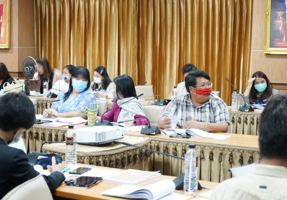 ภาพกิจกรรม คณะวิทยาศาสตร์และเทคโนโลยี เข้าร่วม กิจกรรมแลกเปลี่ยนเรียนรู้เกณฑ์ AUN-QA overview & Gap analysis