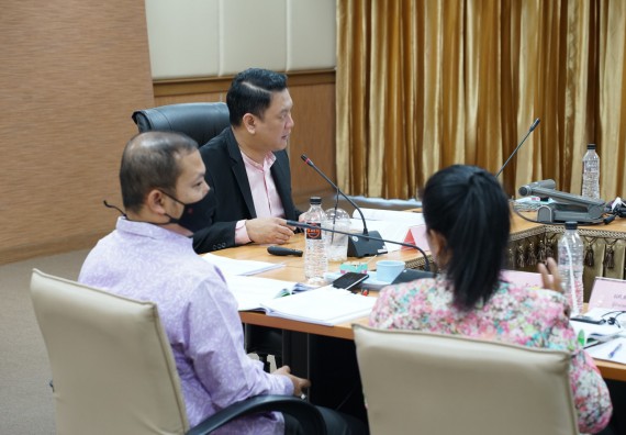 ภาพกิจกรรม คณะวิทยาศาสตร์และเทคโนโลยี เข้าร่วม กิจกรรมแลกเปลี่ยนเรียนรู้เกณฑ์ AUN-QA overview & Gap analysis