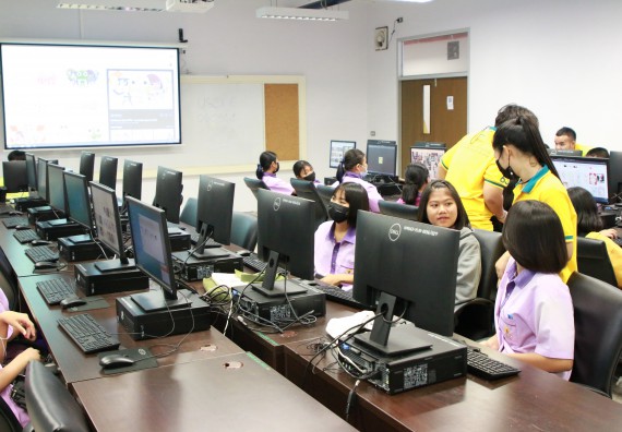 ภาพกิจกรรม คณะวิทยาศาสตร์และเทคโนโลยี จัดโครงการส่งเสริมนักเรียนที่มีความสามารถพิเศษด้านคณิตศาสตร์ วิทยาศาสตร์ ภาษาอังกฤษ และเทคโนโลยี