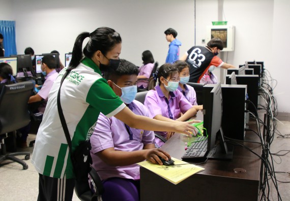 ภาพกิจกรรม คณะวิทยาศาสตร์และเทคโนโลยี จัดโครงการส่งเสริมนักเรียนที่มีความสามารถพิเศษด้านคณิตศาสตร์ วิทยาศาสตร์ ภาษาอังกฤษ และเทคโนโลยี