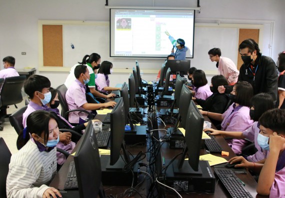 ภาพกิจกรรม คณะวิทยาศาสตร์และเทคโนโลยี จัดโครงการส่งเสริมนักเรียนที่มีความสามารถพิเศษด้านคณิตศาสตร์ วิทยาศาสตร์ ภาษาอังกฤษ และเทคโนโลยี