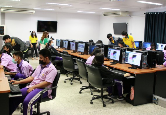 ภาพกิจกรรม คณะวิทยาศาสตร์และเทคโนโลยี จัดโครงการส่งเสริมนักเรียนที่มีความสามารถพิเศษด้านคณิตศาสตร์ วิทยาศาสตร์ ภาษาอังกฤษ และเทคโนโลยี