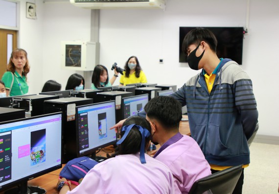 ภาพกิจกรรม คณะวิทยาศาสตร์และเทคโนโลยี จัดโครงการส่งเสริมนักเรียนที่มีความสามารถพิเศษด้านคณิตศาสตร์ วิทยาศาสตร์ ภาษาอังกฤษ และเทคโนโลยี