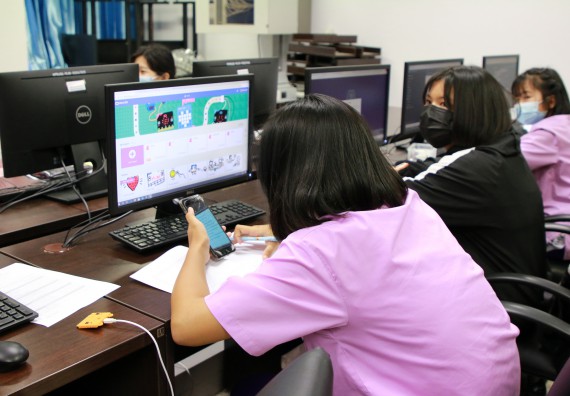 ภาพกิจกรรม คณะวิทยาศาสตร์และเทคโนโลยี จัดโครงการส่งเสริมนักเรียนที่มีความสามารถพิเศษด้านคณิตศาสตร์ วิทยาศาสตร์ ภาษาอังกฤษ และเทคโนโลยี