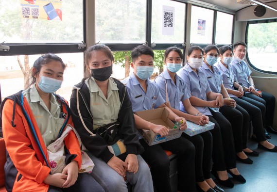 ภาพกิจกรรม โปรแกรมวิชาวิทยาศาสตร์สิ่งแวดล้อม จัดกิจกรรมโครงการส่งเสริมและสนับสนุนการจัดการเรียนการสอนเชิงบูรณาการกับการทำงาน เรื่อง ระบบบำบัดน้ำเสีย การวิเคราะห์คุณภาพน้ำในระบบบำบัดน้ำเสีย และระบบความปลอดภัยของผู้ปฏิบัติงาน รายวิชาเทคโนโลยีการจัดการน้ำเสี