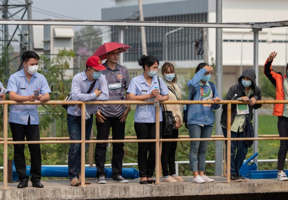 ภาพกิจกรรม โปรแกรมวิชาวิทยาศาสตร์สิ่งแวดล้อม จัดกิจกรรมโครงการส่งเสริมและสนับสนุนการจัดการเรียนการสอนเชิงบูรณาการกับการทำงาน เรื่อง ระบบบำบัดน้ำเสีย การวิเคราะห์คุณภาพน้ำในระบบบำบัดน้ำเสีย และระบบความปลอดภัยของผู้ปฏิบัติงาน รายวิชาเทคโนโลยีการจัดการน้ำเสี