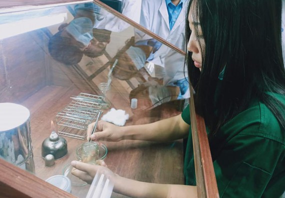 ภาพกิจกรรม โปรแกรมวิชาชีววิทยา จัดค่ายเทคนิคปลอดเชื้อและเพาะเลี้ยงเนื้อเยื่อพืช