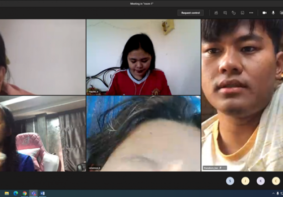 ภาพกิจกรรม คณะวิทยาศาสตร์และเทคโนโลยี จัดกิจกรรมส่งเสริมสมรรถนะและทักษะด้านการใช้ภาษาอังกฤษรูปแบบออนไลน์
