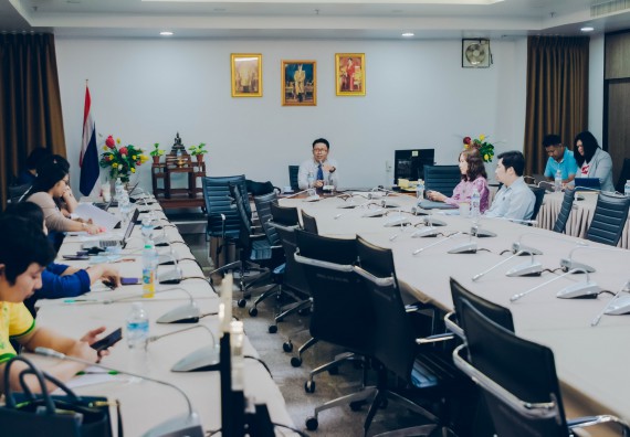 ภาพกิจกรรม คณะวิทยาศาสตร์และเทคโนโลยี ประชุมชี้แจงเกี่ยวกับโครงการพี่เลี้ยงสำหรับการเข้าสู่ตำแหน่งทางวิชาการ