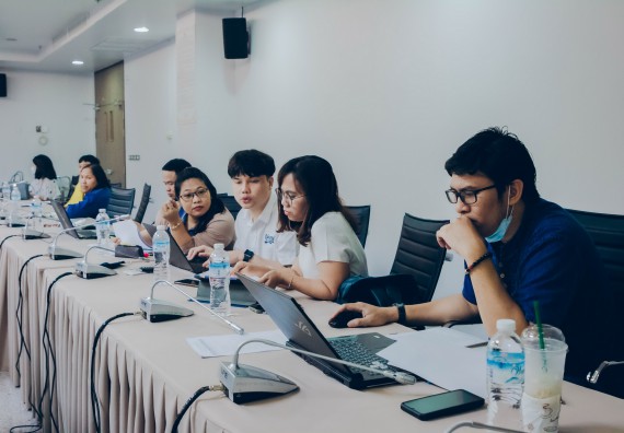 ภาพกิจกรรม คณะวิทยาศาสตร์และเทคโนโลยี ประชุมชี้แจงเกี่ยวกับโครงการพี่เลี้ยงสำหรับการเข้าสู่ตำแหน่งทางวิชาการ