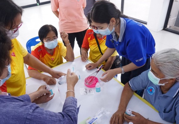 ภาพกิจกรรม โครงการ 1 ตำบล 1 มหาวิทยาลัย กิจกรรมเฝ้าระวัง COVID-19