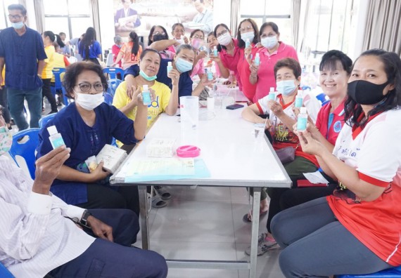 ภาพกิจกรรม โครงการ 1 ตำบล 1 มหาวิทยาลัย กิจกรรมเฝ้าระวัง COVID-19