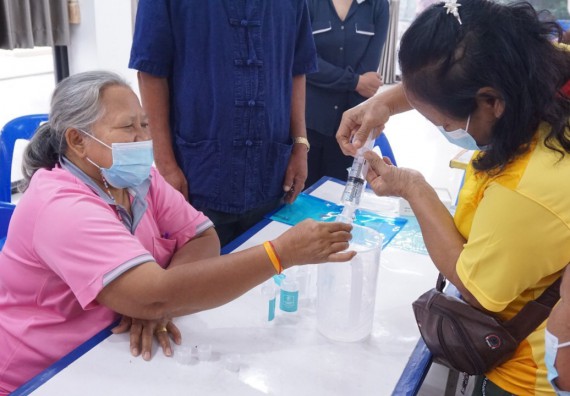 ภาพกิจกรรม โครงการ 1 ตำบล 1 มหาวิทยาลัย กิจกรรมเฝ้าระวัง COVID-19