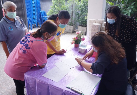 ภาพกิจกรรม โครงการ 1 ตำบล 1 มหาวิทยาลัย กิจกรรมเฝ้าระวัง COVID-19