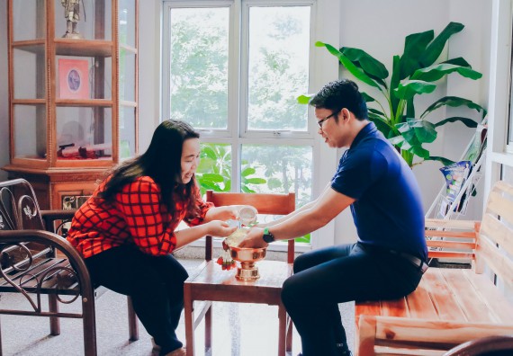 ภาพกิจกรรม คณะวิทยาศาสตร์และเทคโนโลยี จัดพิธีรดน้ำดำหัวผู้บริหารคณะวิทยาศาสตร์และเทคโนโลยี