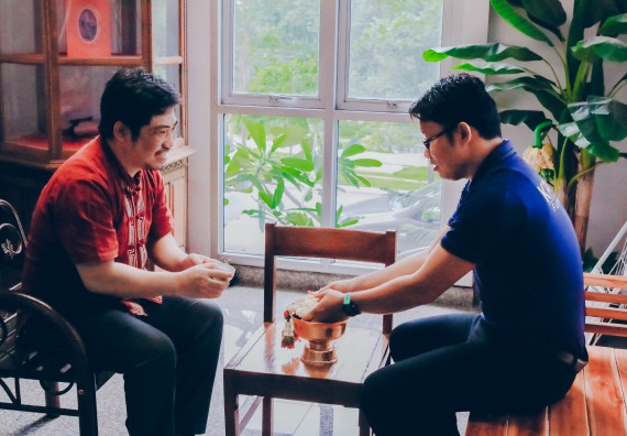 ภาพกิจกรรม คณะวิทยาศาสตร์และเทคโนโลยี จัดพิธีรดน้ำดำหัวผู้บริหารคณะวิทยาศาสตร์และเทคโนโลยี